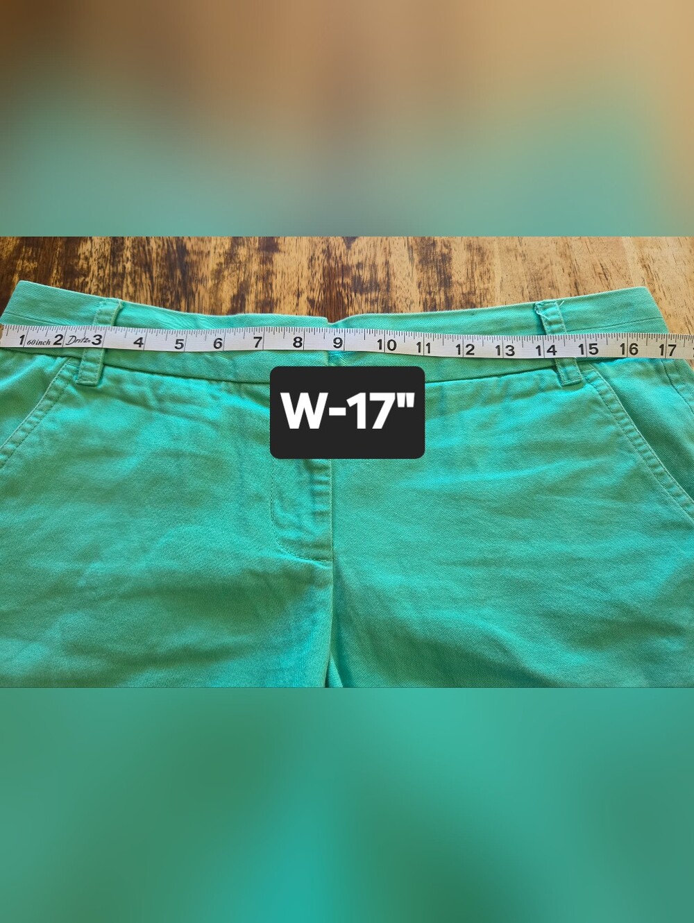 J. Crew Teal Mid-Rise Stretch Cotton Shorts - Picture 6 of 7